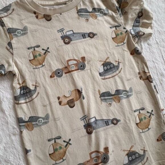 next Other - Next Boys Airplane Print T-Shirt Size 5/6 (Fits 3/4)